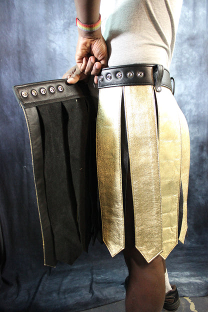 Leather Gladiator Kilt - view 12