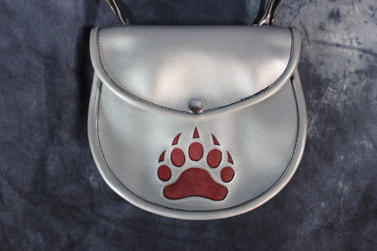 Bear Paw Leather Sporran - front view