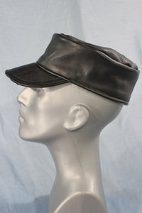 Leather Painter's Cap - front view