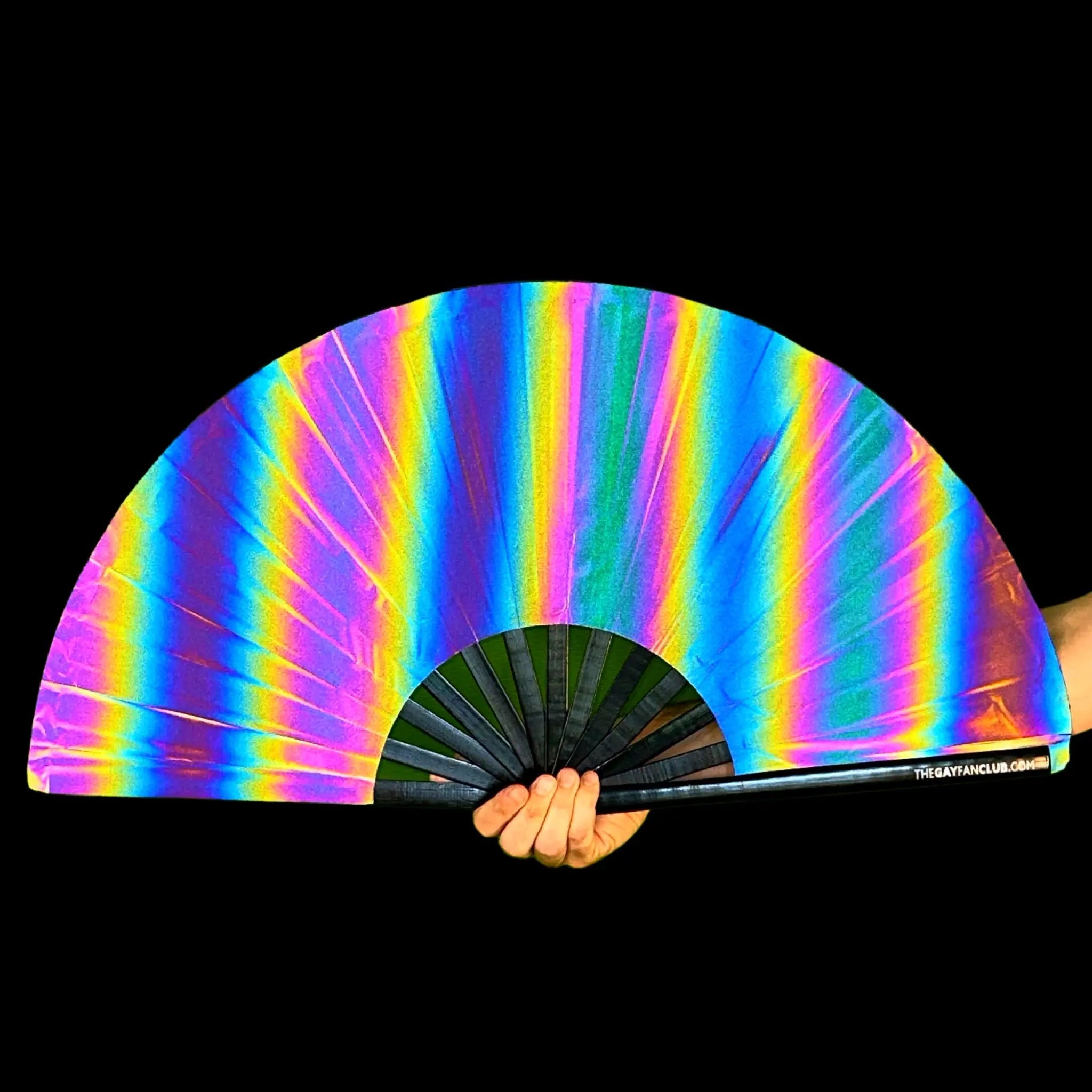 Eclipse Reflective Rainbow Fan