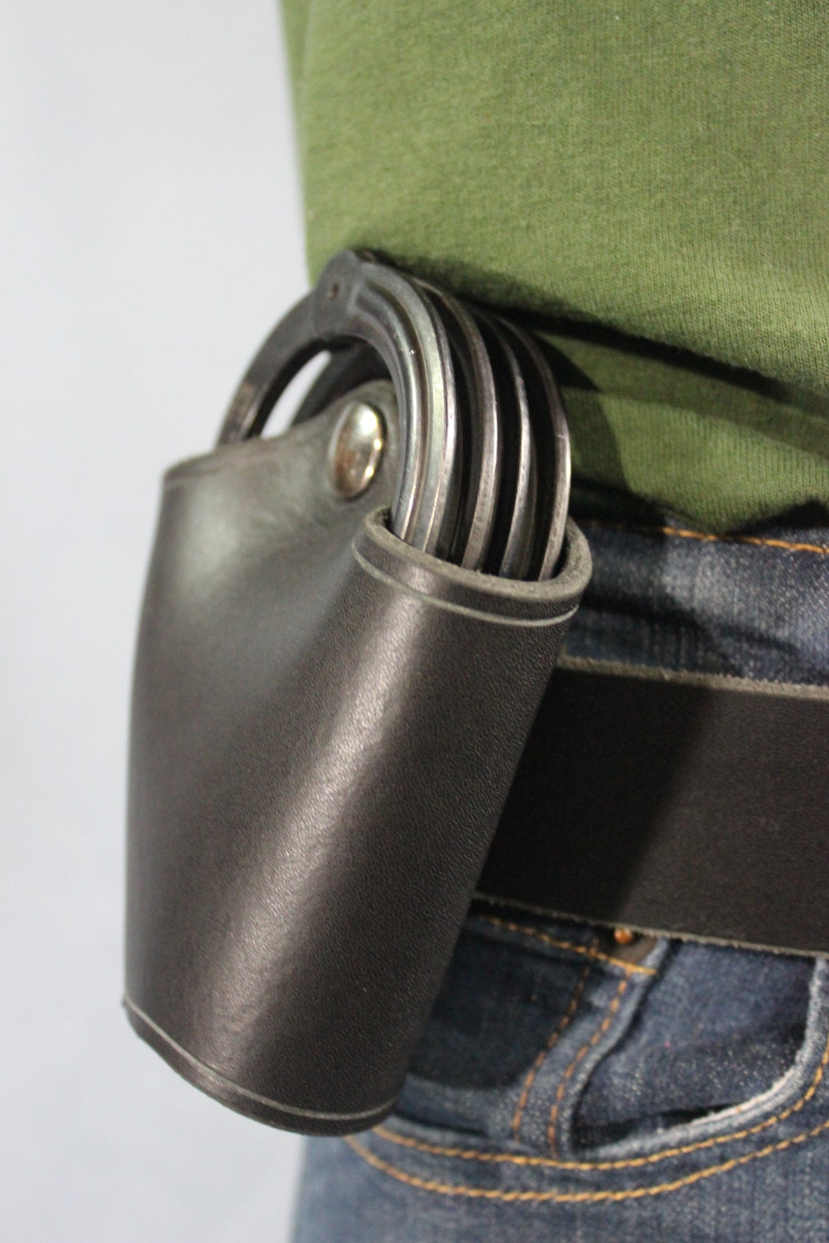 Leather Handcuff Holster - front view