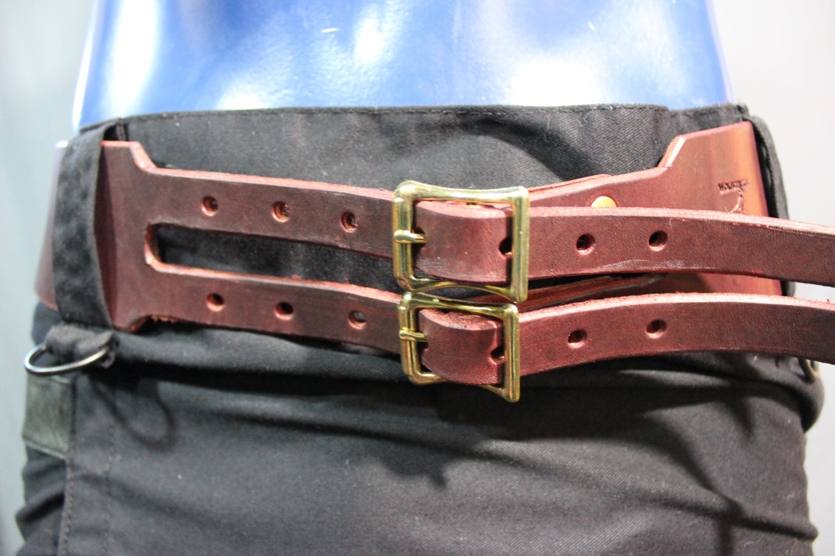 Latigo Forked Tongue Belt - front view