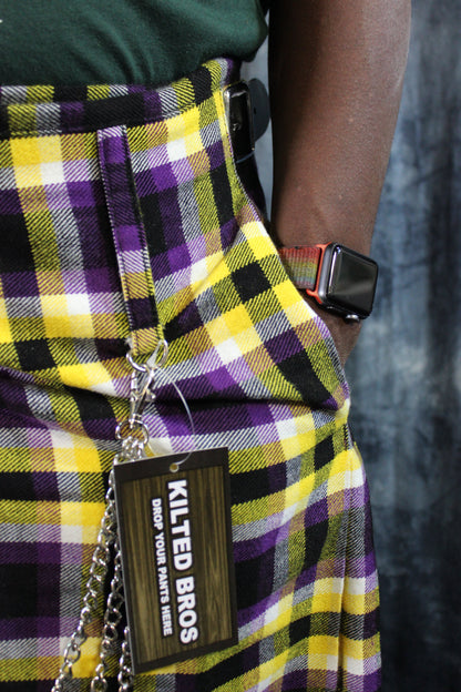 Non-Binary Pride Tartan Kilt - view 3