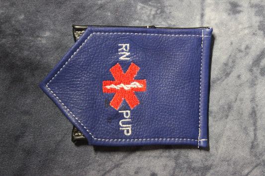 Nurse Pup Pocket Flag - front view