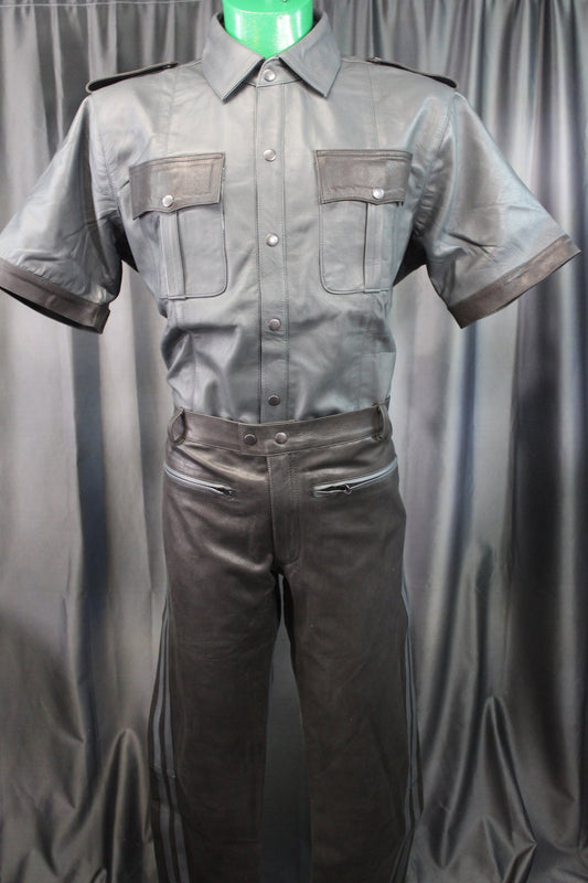 Formal Leather Shirts by The Otter and The Fox - front view