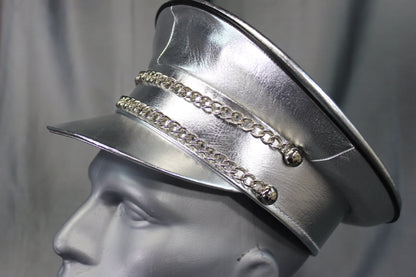 OnF Muir Cap in Silver with Black Trim - front view