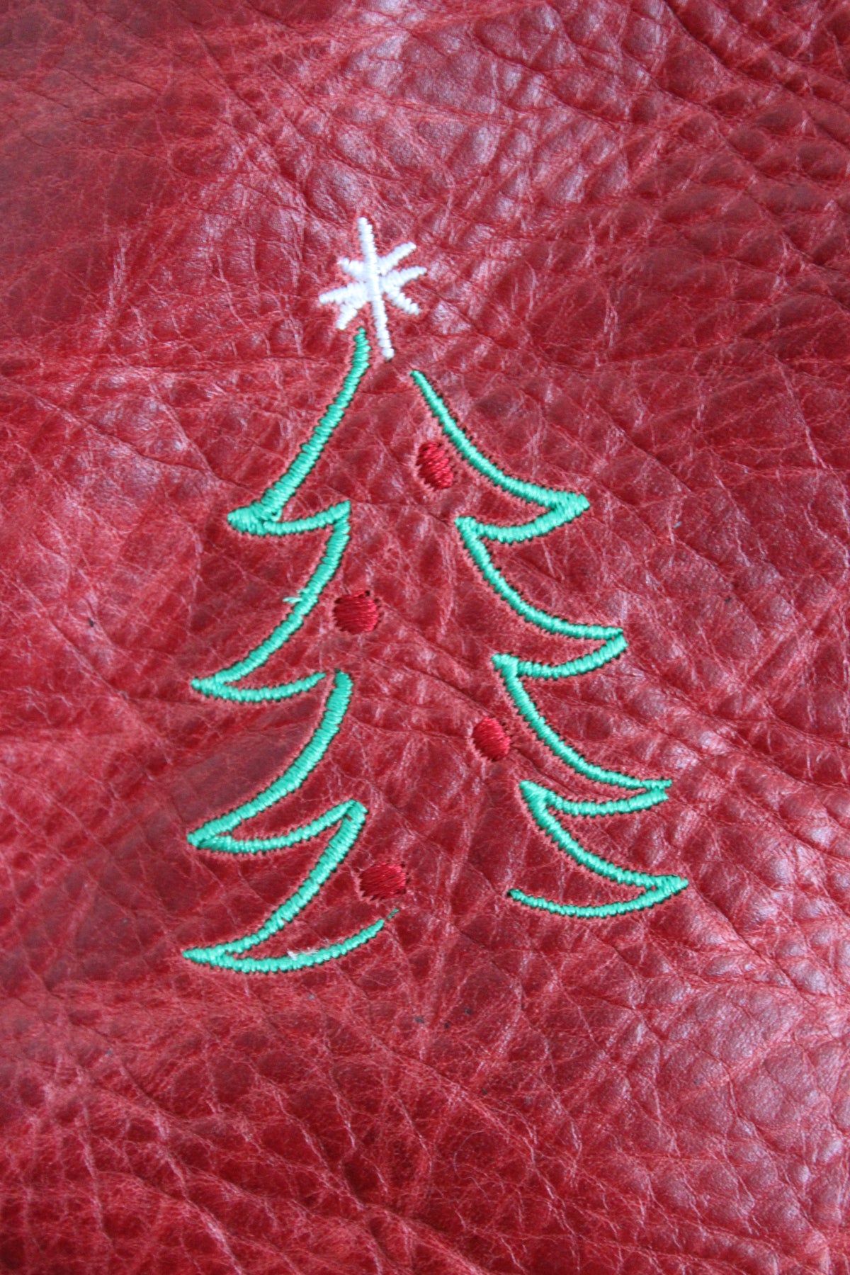 Leather Christmas Stockings - 100% Hand Made in the USA. Monogramming available. - view 14