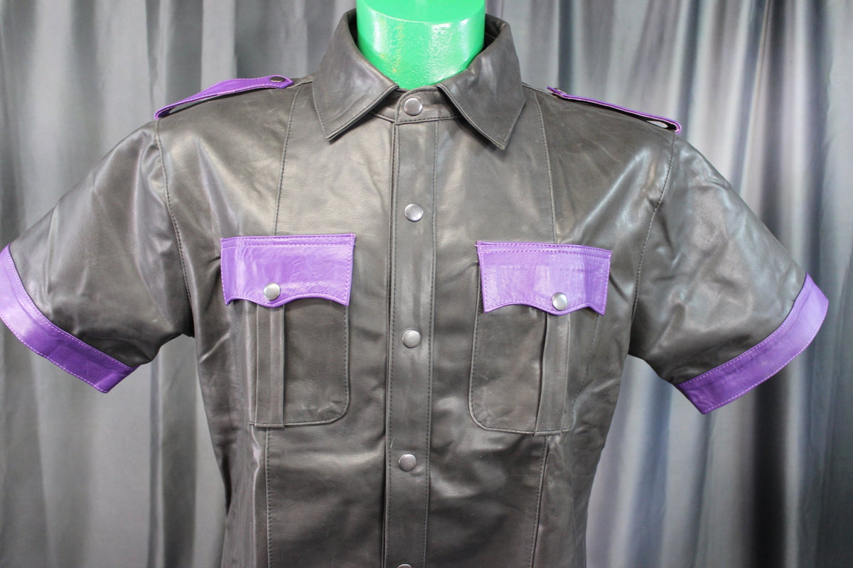 Formal Leather Shirts with Highlights by The Otter and The Fox - front view