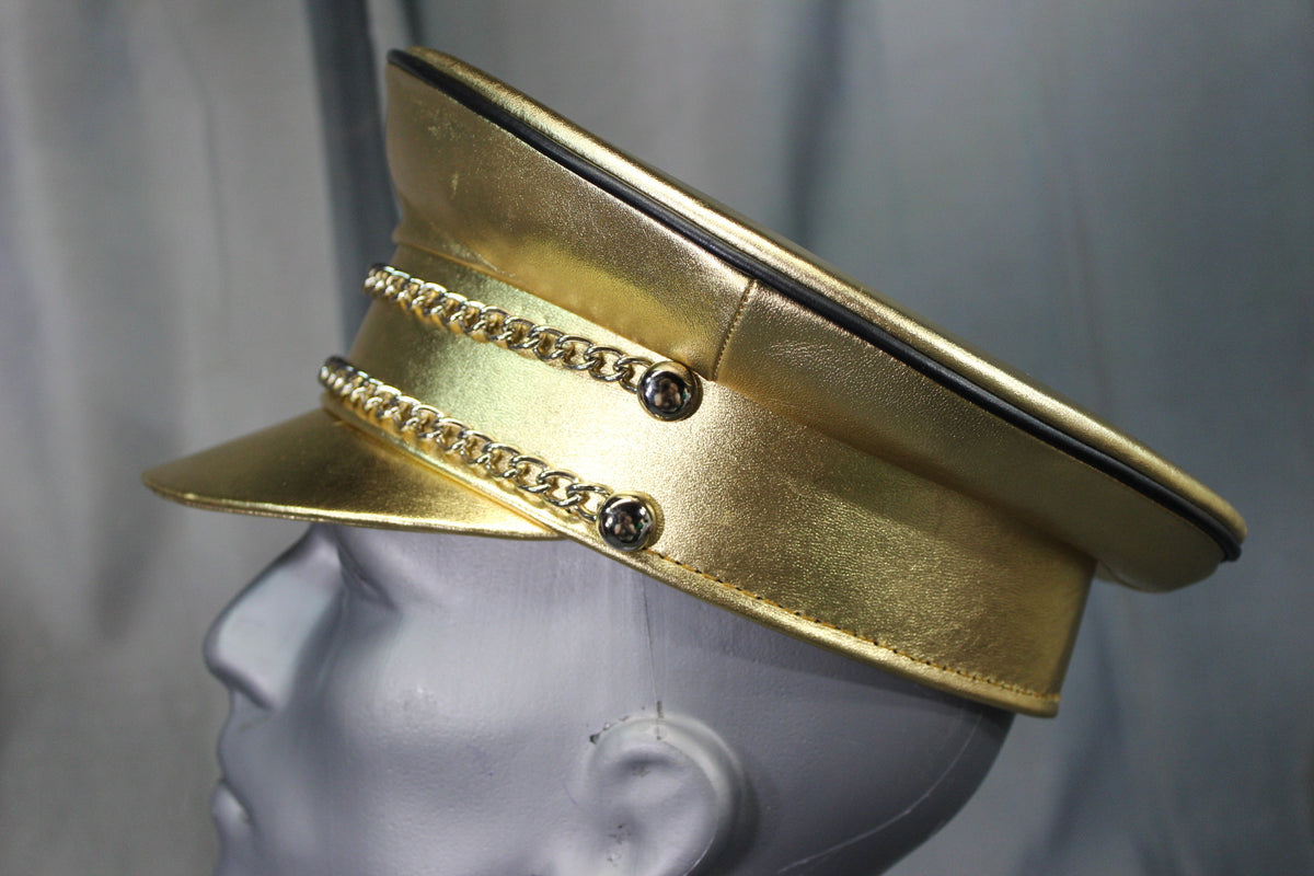 OnF Muir Cap in Gold with Black Trim - front view