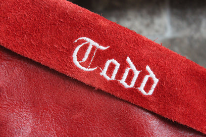 Leather Christmas Stockings - 100% Hand Made in the USA. Monogramming available. - view 19
