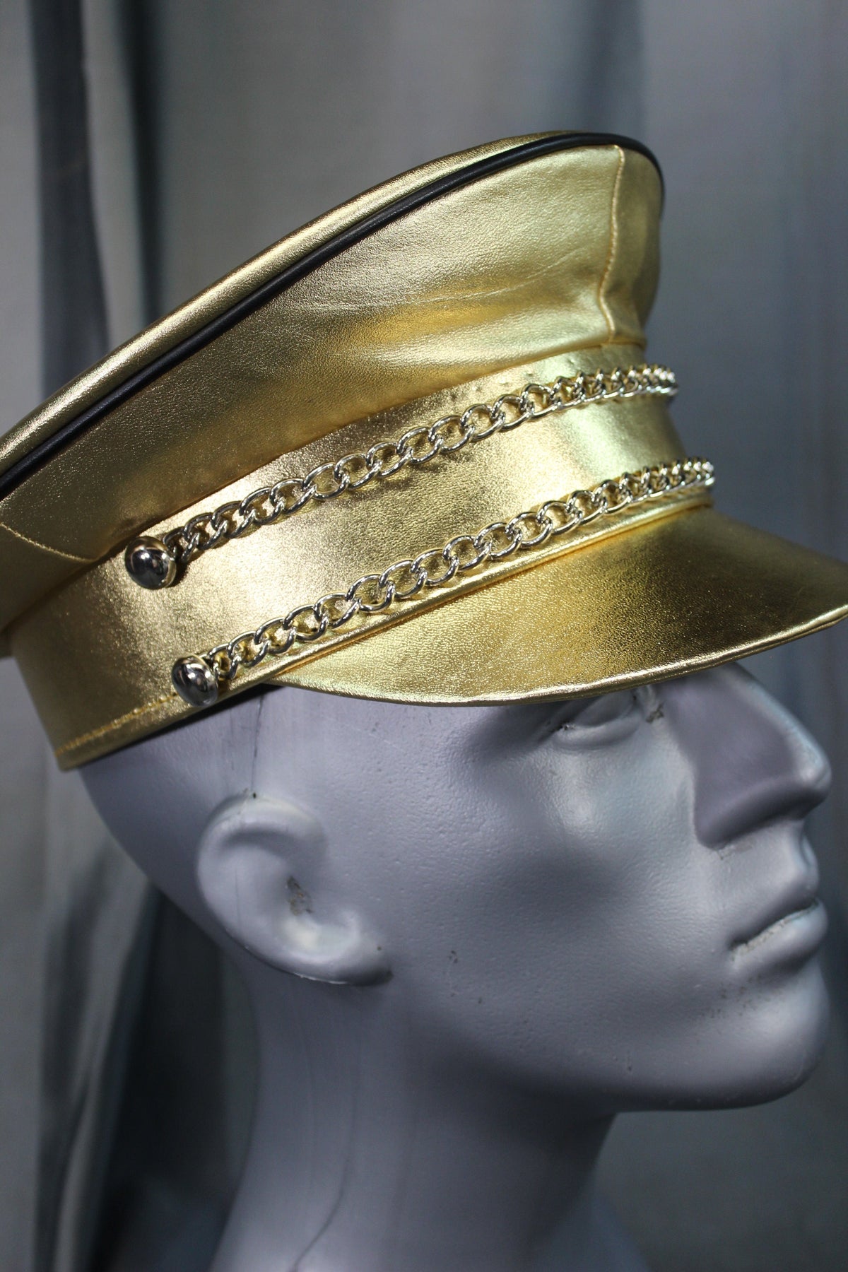 OnF Muir Cap in Gold with Black Trim - view 3