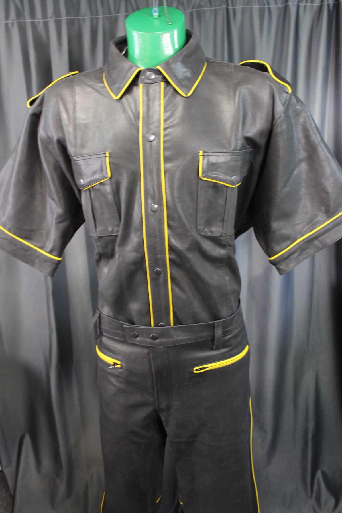 Formal Leather Shirts with Pinstriping by The Otter and The Fox - view 3