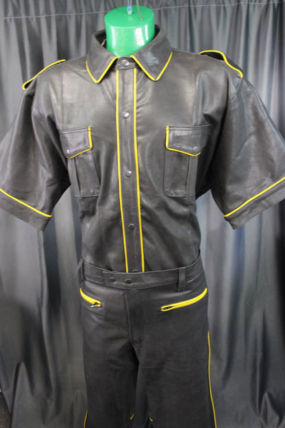 Formal Leather Shirts with Pinstriping by The Otter and The Fox - view 3