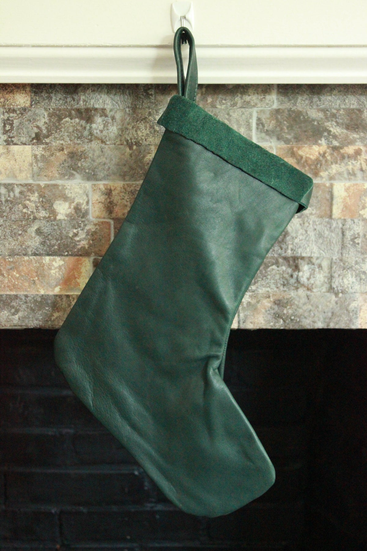 Leather Christmas Stockings - 100% Hand Made in the USA. Monogramming available. - view 13
