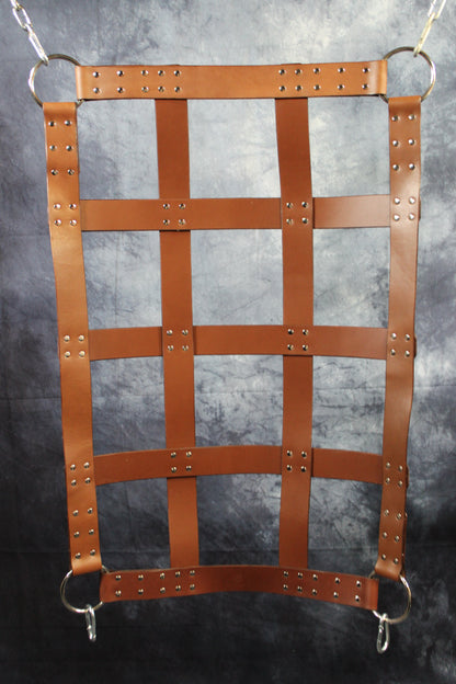 Classic Webbed Leather Sling - front view