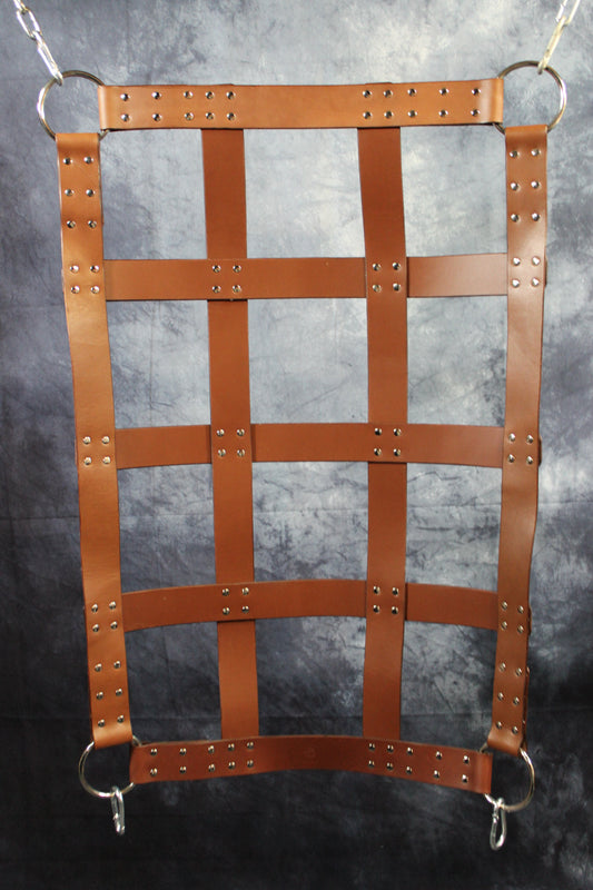 Classic Webbed Leather Sling - front view