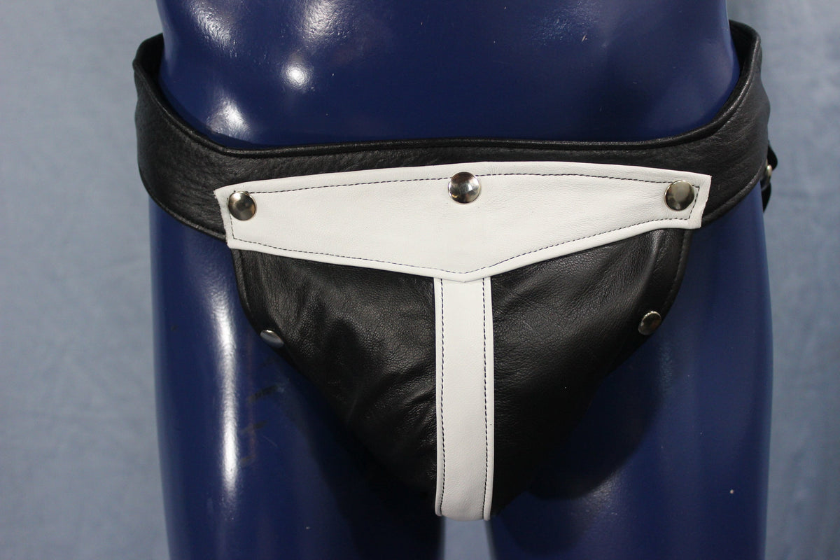 Leather Jock with Interchangeable Color Codpiece - view 5