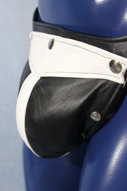 Leather Jock with Interchangeable Color Codpiece - view 8