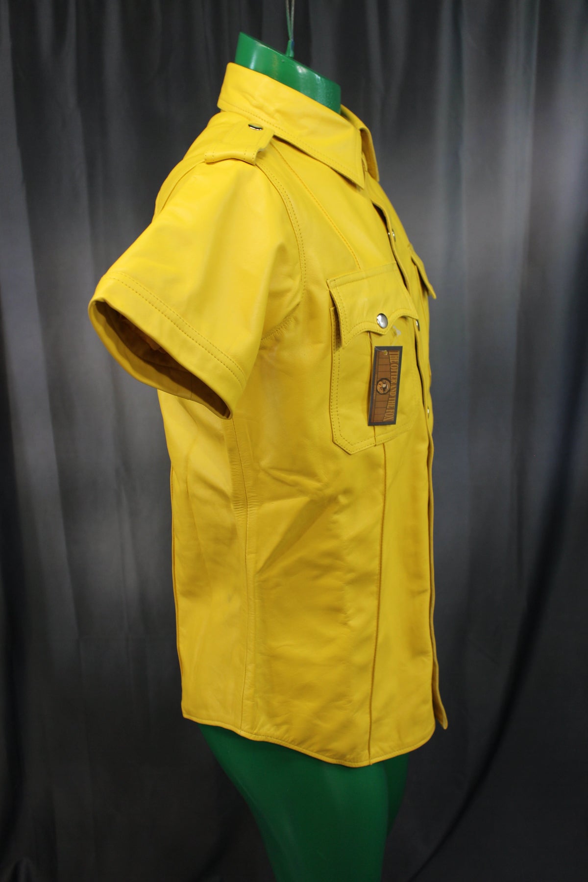 OnF Leather Shirts in Yellow - view 4