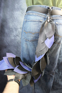 Leather Wolf Tail - front view