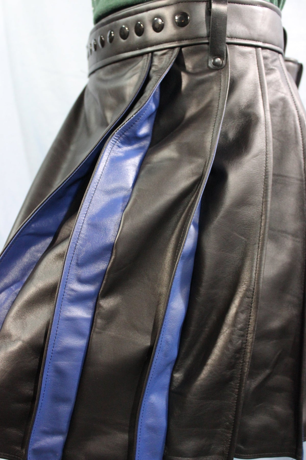 Pleated Leather Kilt - view 15