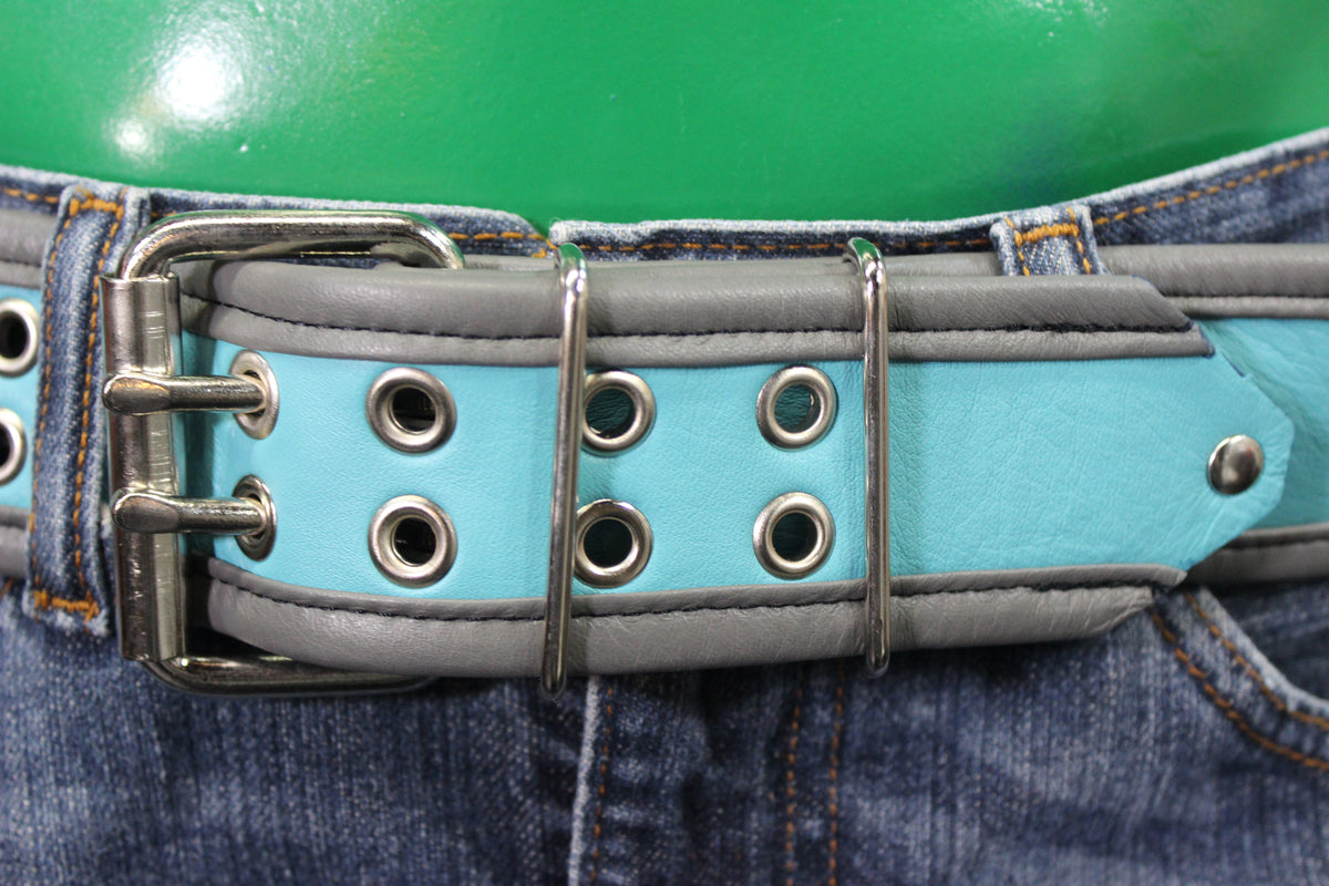 Two Toned Kilt Belt in Recessed Strapping - view 3