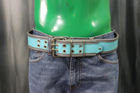 Two Toned Kilt Belt in Recessed Strapping - front view