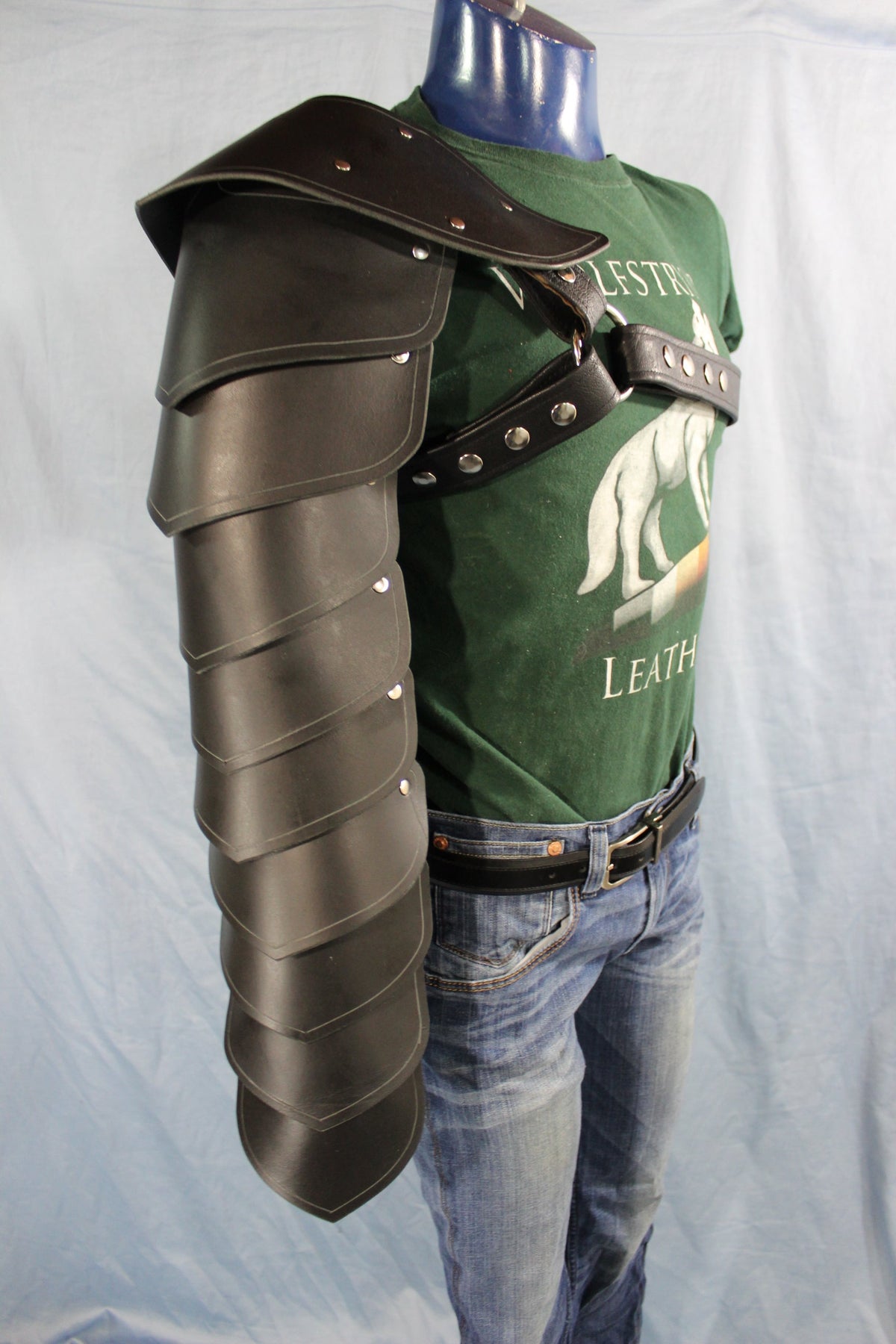 Scale Arm Armor with Gladiator Harness - view 5