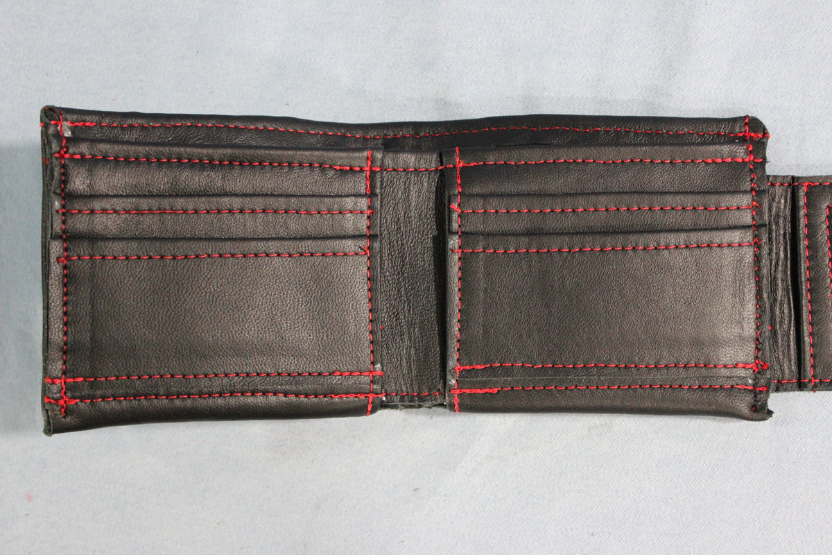 Bi-fold Red & Black Stingray Wallet - view 6