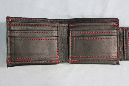 Bi-fold Red & Black Stingray Wallet - view 6
