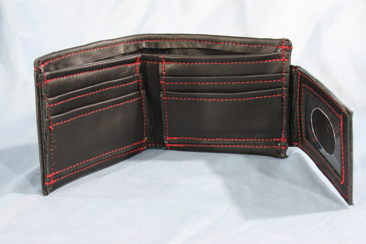Bi-fold Red & Black Stingray Wallet - view 4