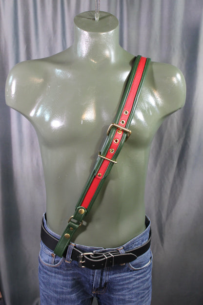 Two-Tone Sam Browne Belt - front view