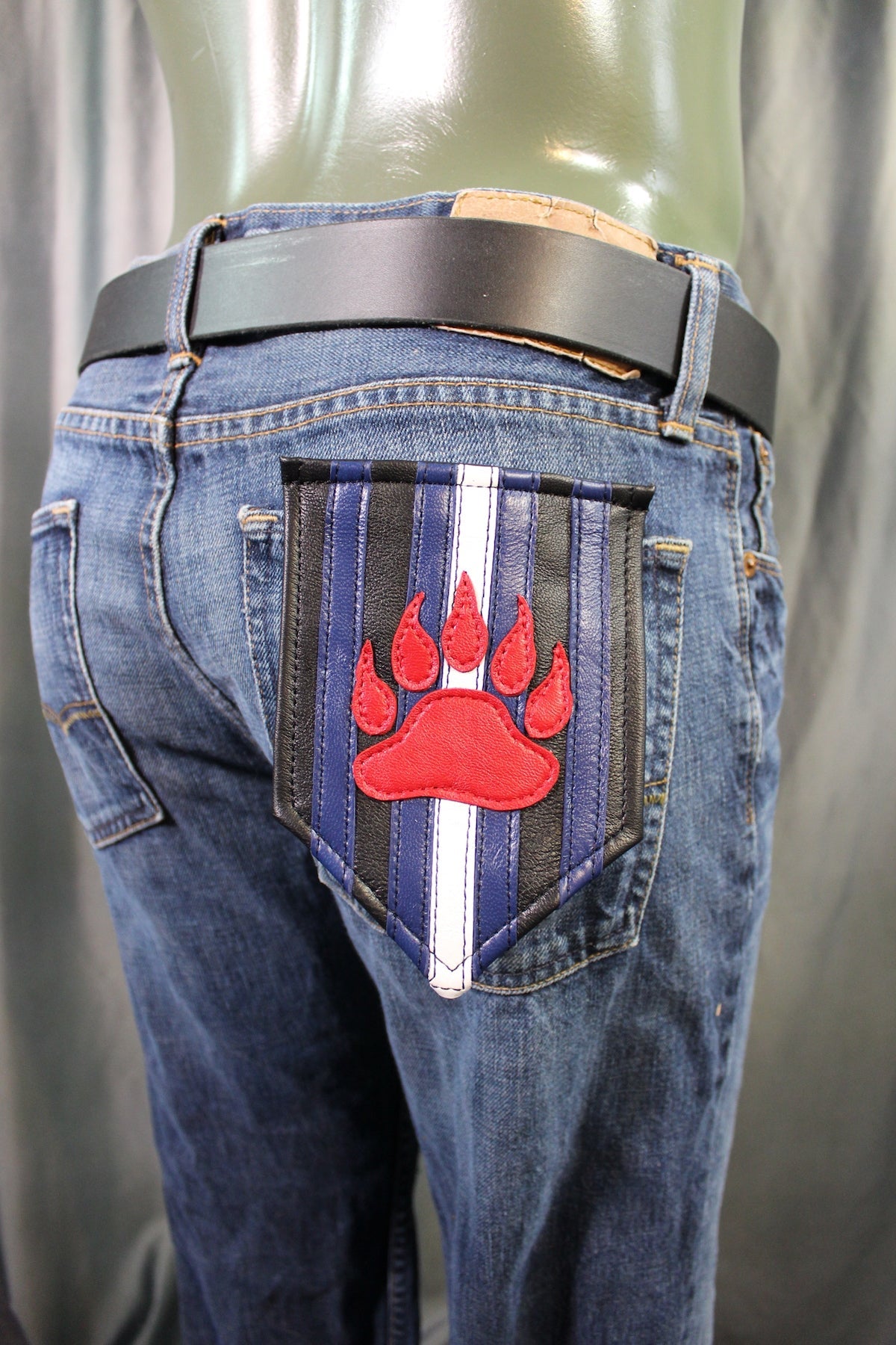 Leather Bear Pocket Flag - view 2