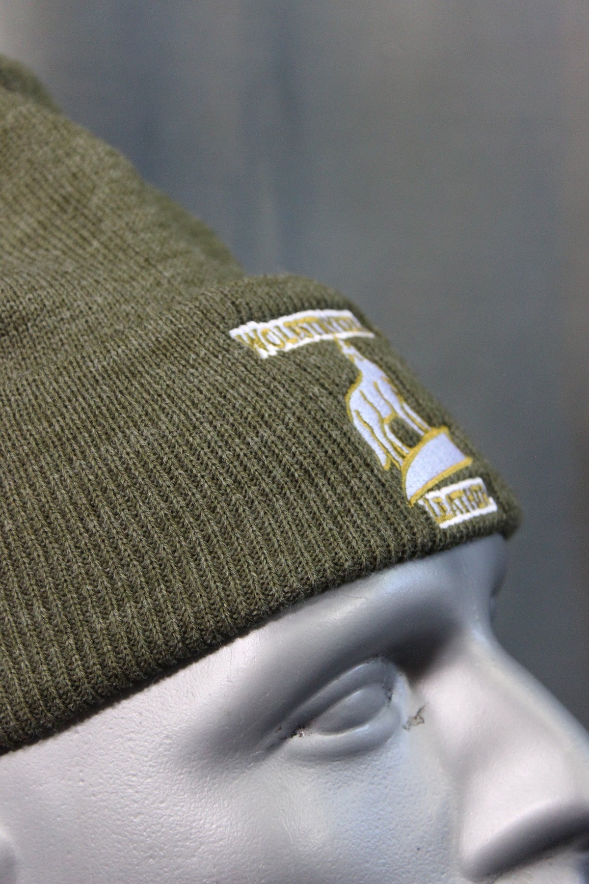 Wolfstryker Green Knitted Beanie - view 4
