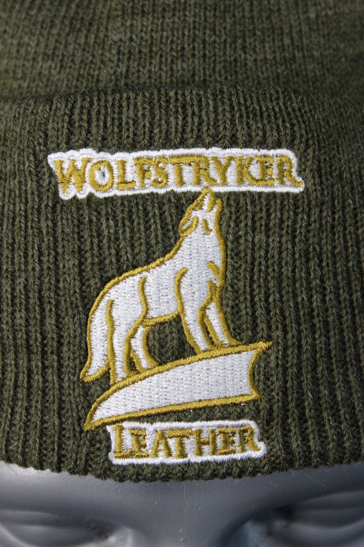 Wolfstryker Green Knitted Beanie - view 5