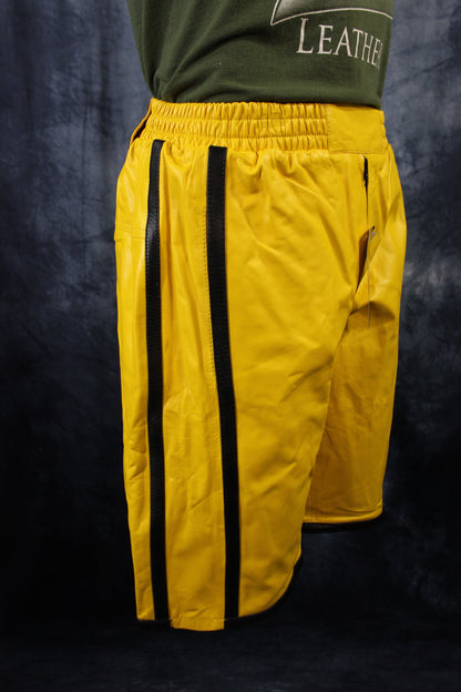 Basketball Shorts in Yellow and Black - view 3