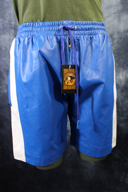 Basketball Shorts in Blue and White - view 3