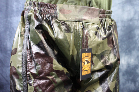 Basketball Shorts in Camo and Black - front view