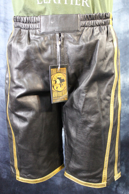Basketball Shorts in Black and Gold - view 2