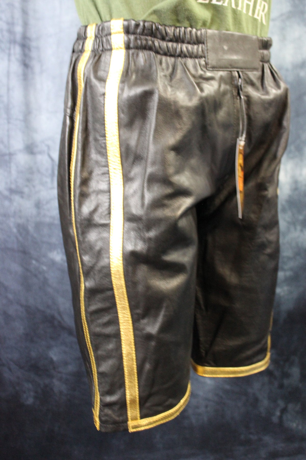 Basketball Shorts in Black and Gold - view 3