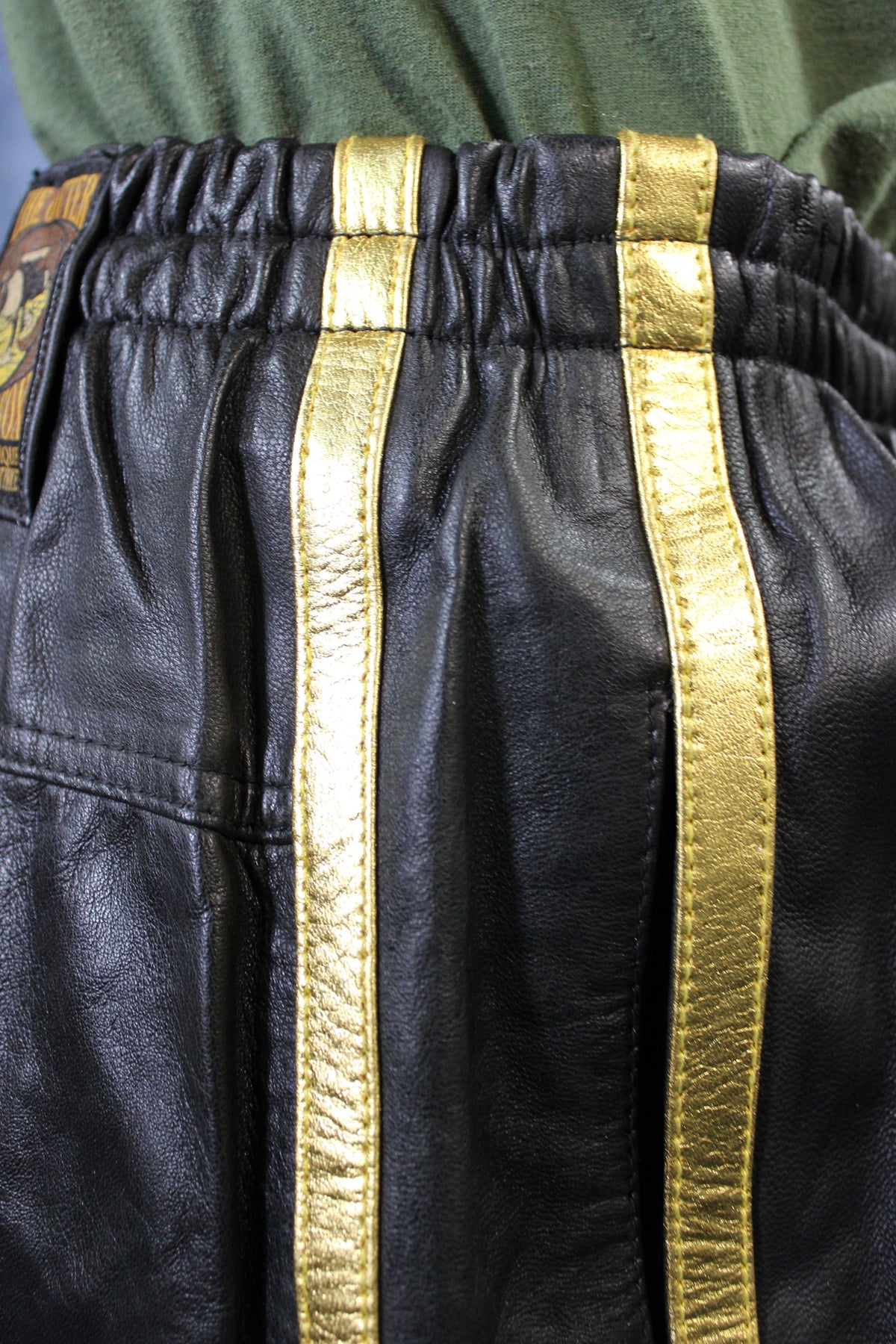 Basketball Shorts in Black and Gold - view 5