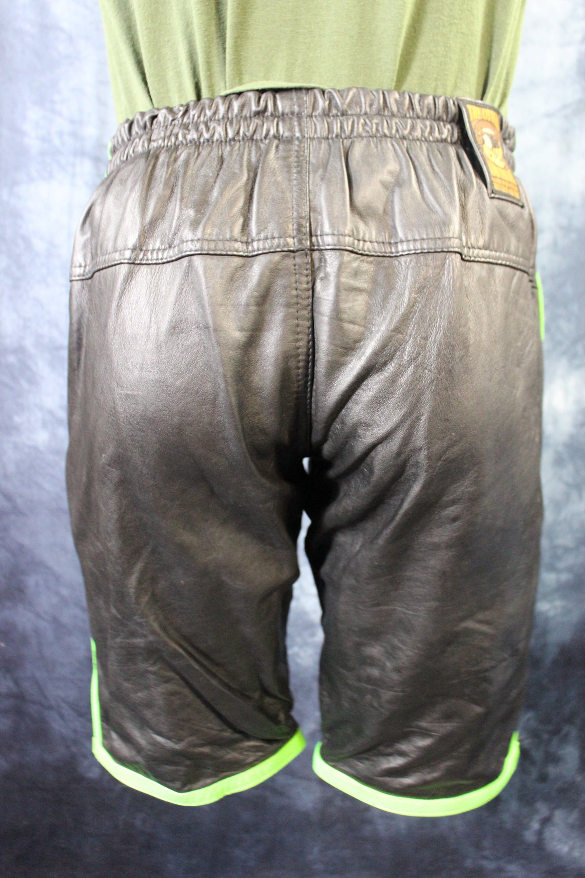 Basketball Shorts in Black and Neon Green - view 5