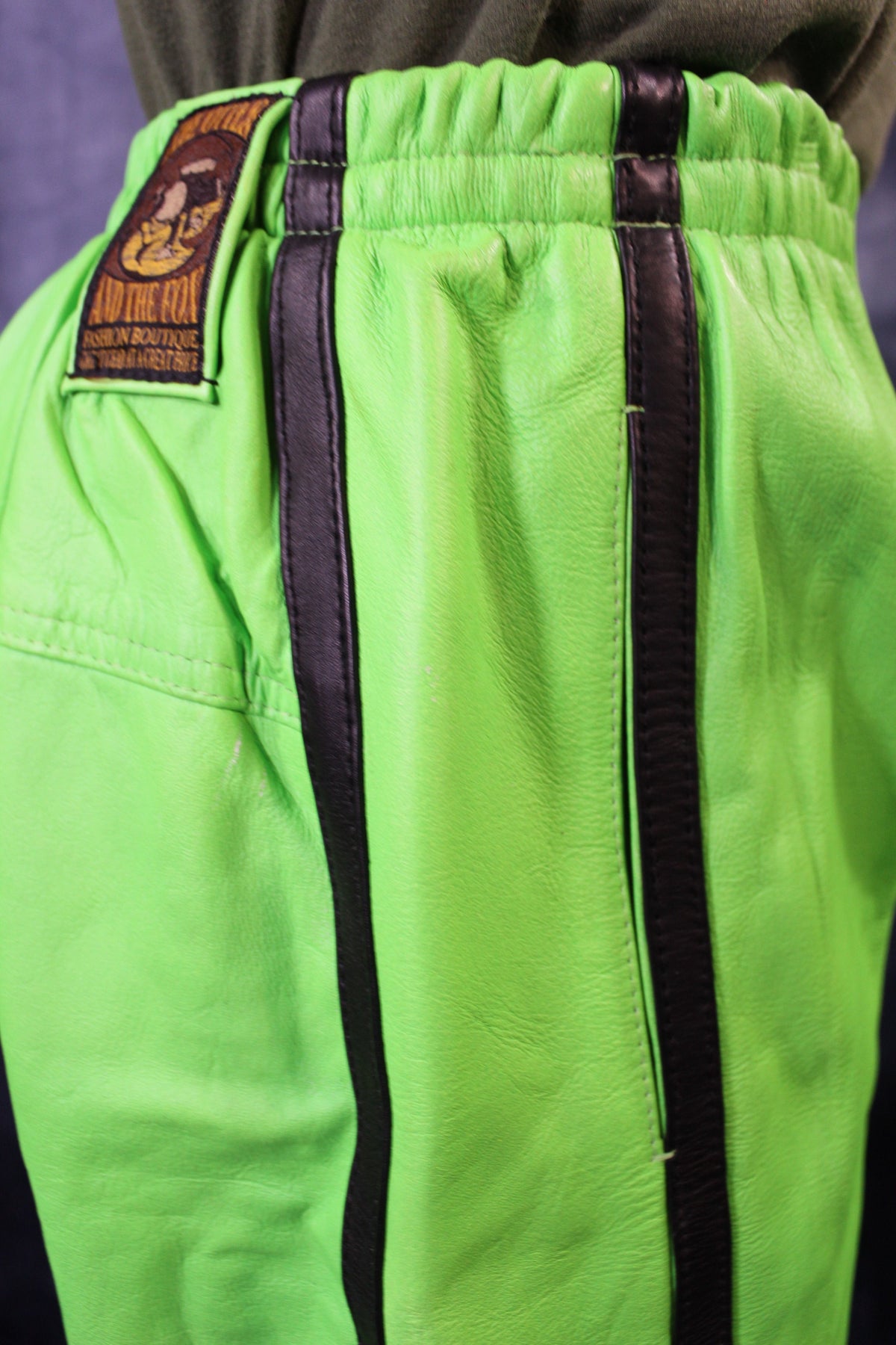 Basketball Shorts in Neon Green and Black - view 3