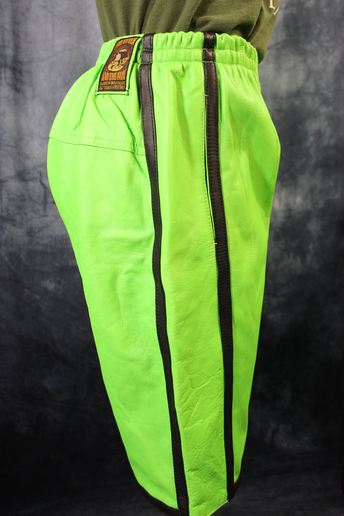 Basketball Shorts in Neon Green and Black - view 4
