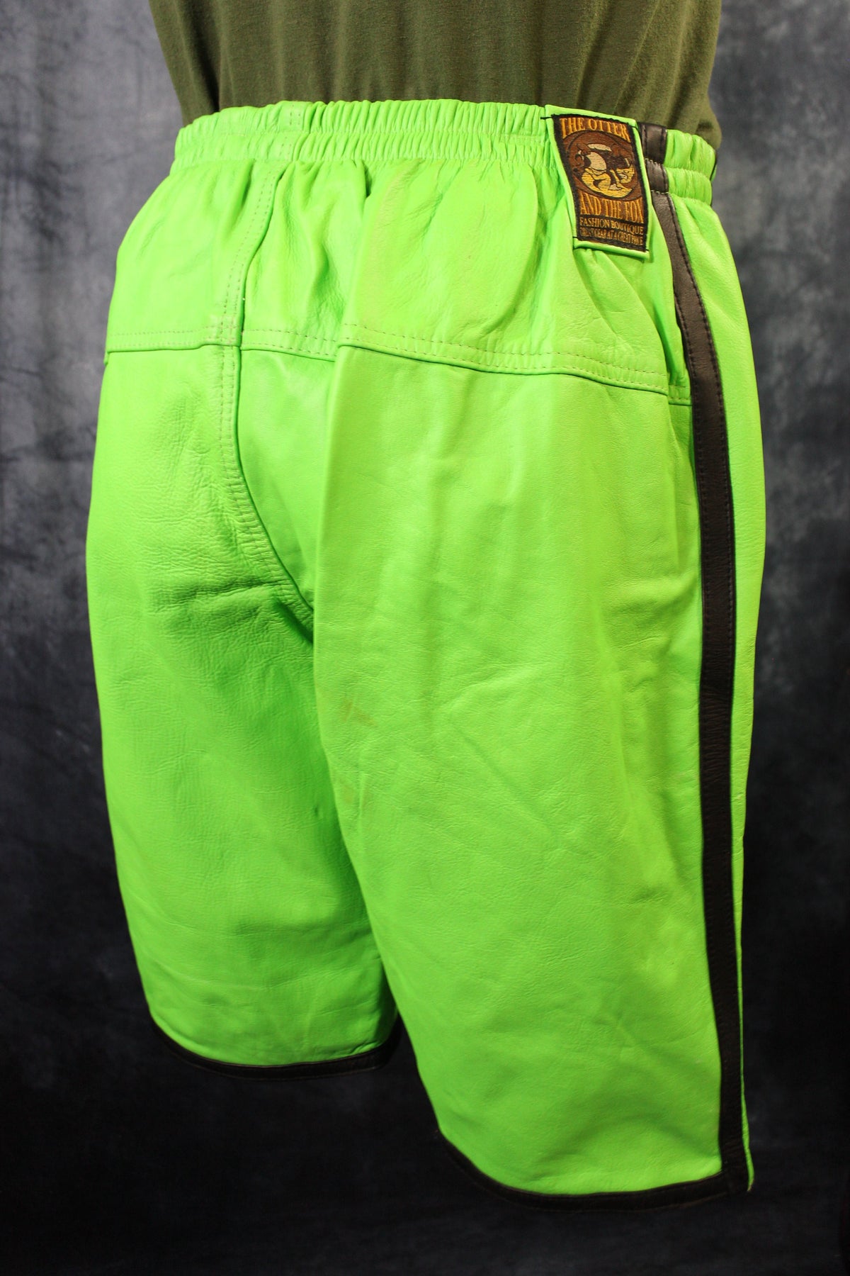 Basketball Shorts in Neon Green and Black - view 5