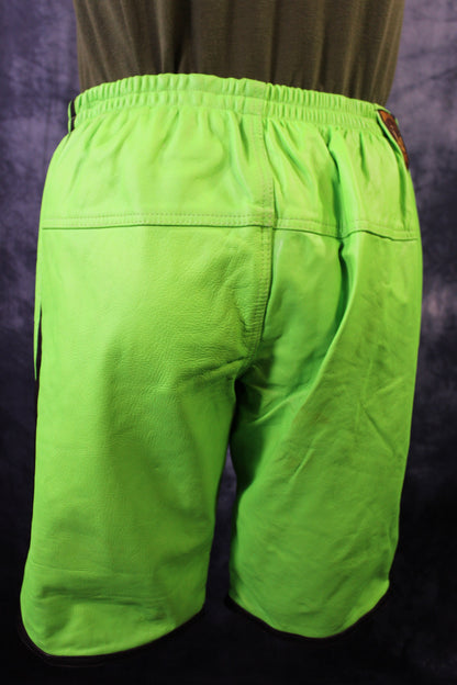 Basketball Shorts in Neon Green and Black - view 6