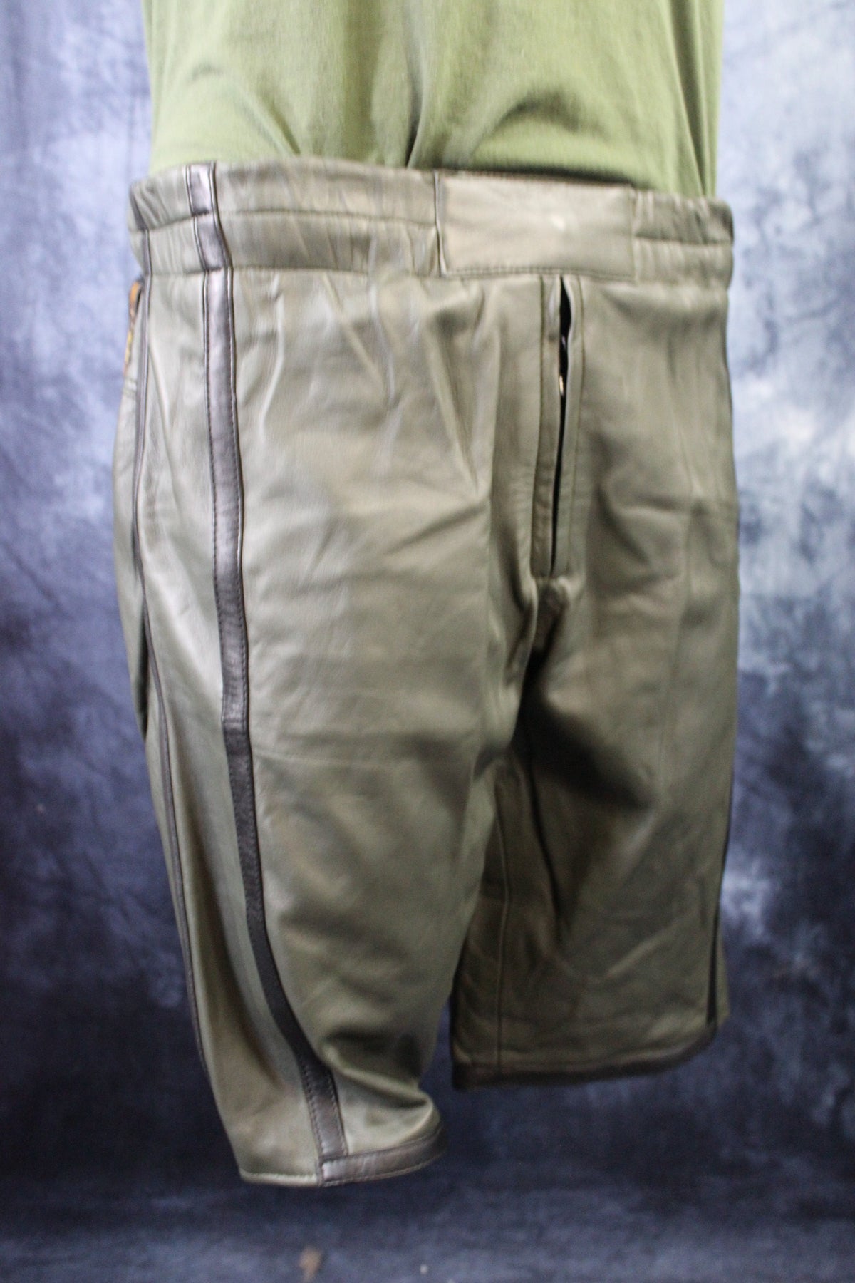 Basketball Shorts in Olive Green and Black - view 2