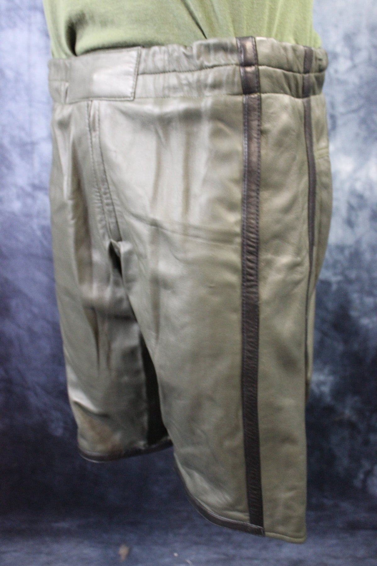 Basketball Shorts in Olive Green and Black - view 3
