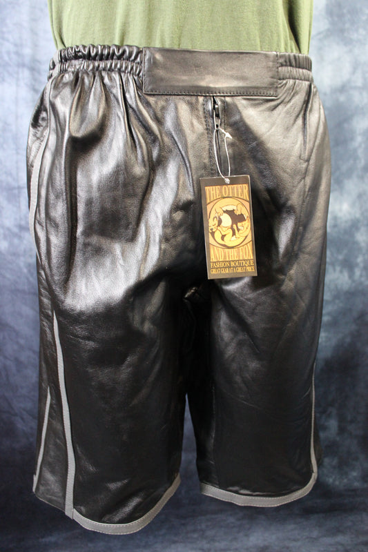 Basketball Shorts in Black and Grey - front view