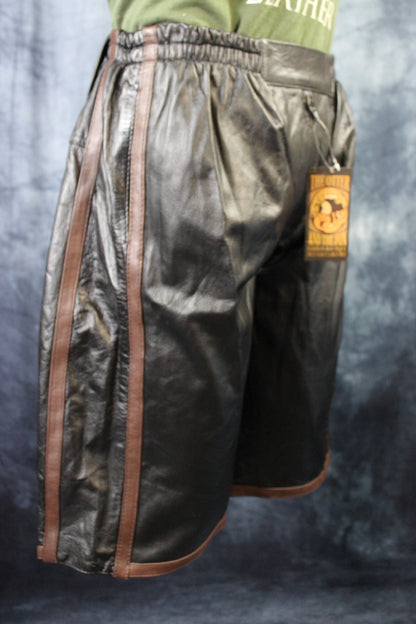 Basketball Shorts in Black and Brown - view 2